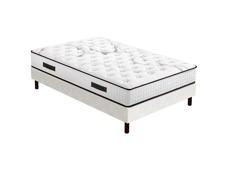 Matelas Myriade 4 + sommier SR15 - 160x200 - Mousse - Hauteur 23 cm - Soutien medium