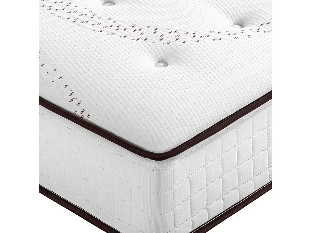 Matelas Repere + sommier SR15 - 2x90x200 - Ressorts - Hauteur 26 cm - Soutien ferme