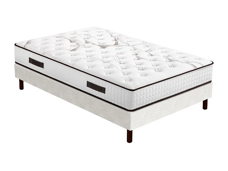 Matelas Myriade 4 + sommier SR15 - 180x200 - Mousse - Hauteur 23 cm - Soutien medium