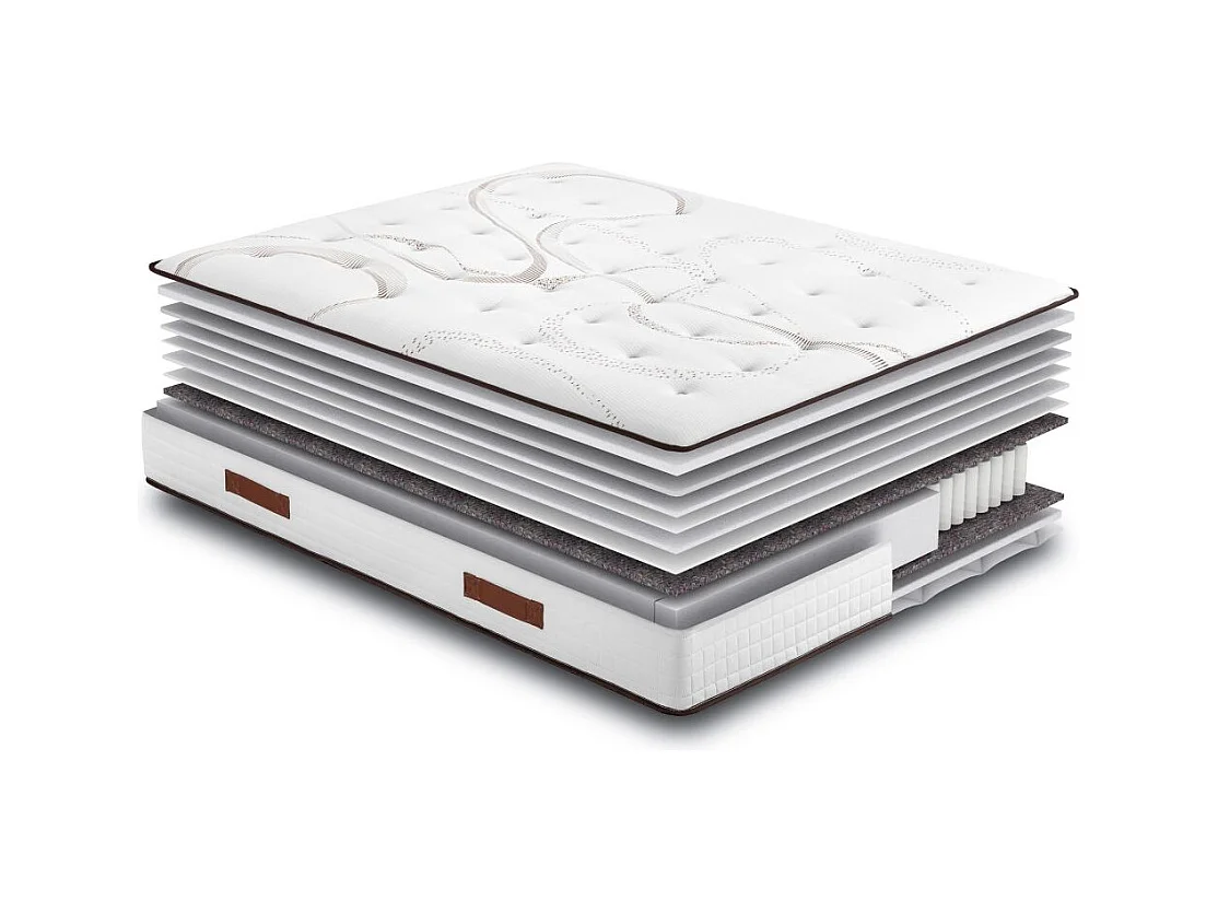 Matelas Repere + sommier SR15 - 2x90x190 - Ressorts - Hauteur 26 cm - Soutien ferme