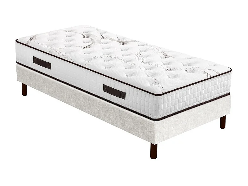 Matelas Myriade 4 + sommier SR15 - 90x190 - Mousse - Hauteur 23 cm - Soutien medium