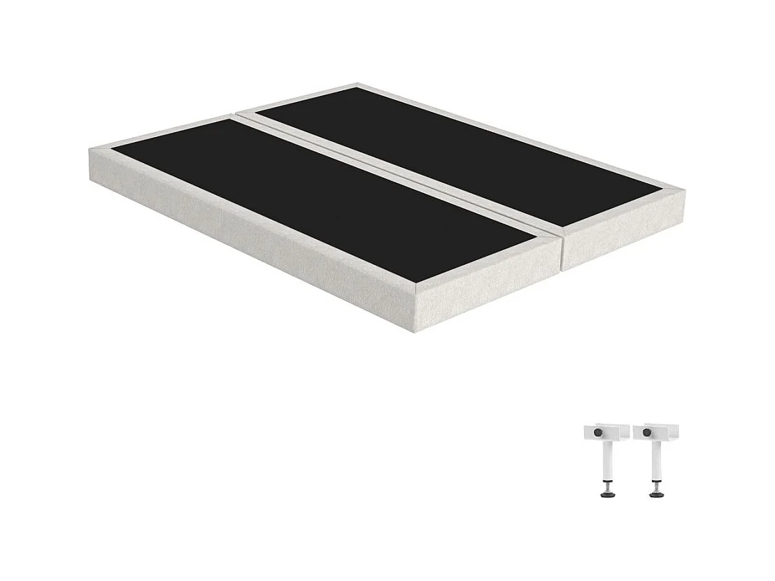 Matelas Moorea + sommier SR15 - 2x90x200 - Mousse - Hauteur 25 cm - Soutien ferme