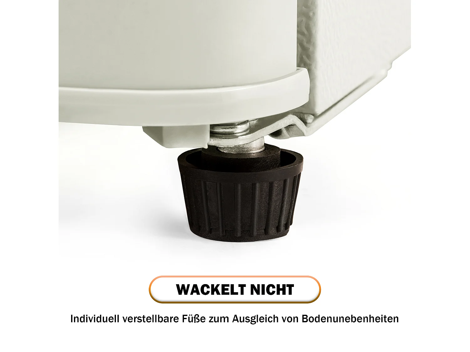 Minikoelkast Dubbele Porte, 60 liter totaal, 22 liter congélateur, 38 liter koelkast, Classe Energie E, LED, R600a, Plastique, Blanc Crème (88,8x45,5x42,5cm)