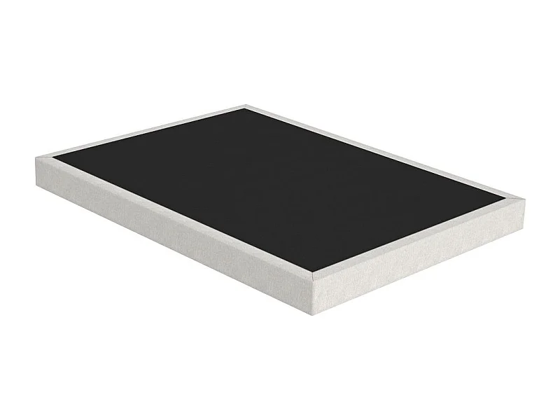 Sommier tapissier SR15 beige 160x200 Lattes bois massif - H.15 cm - Made in France