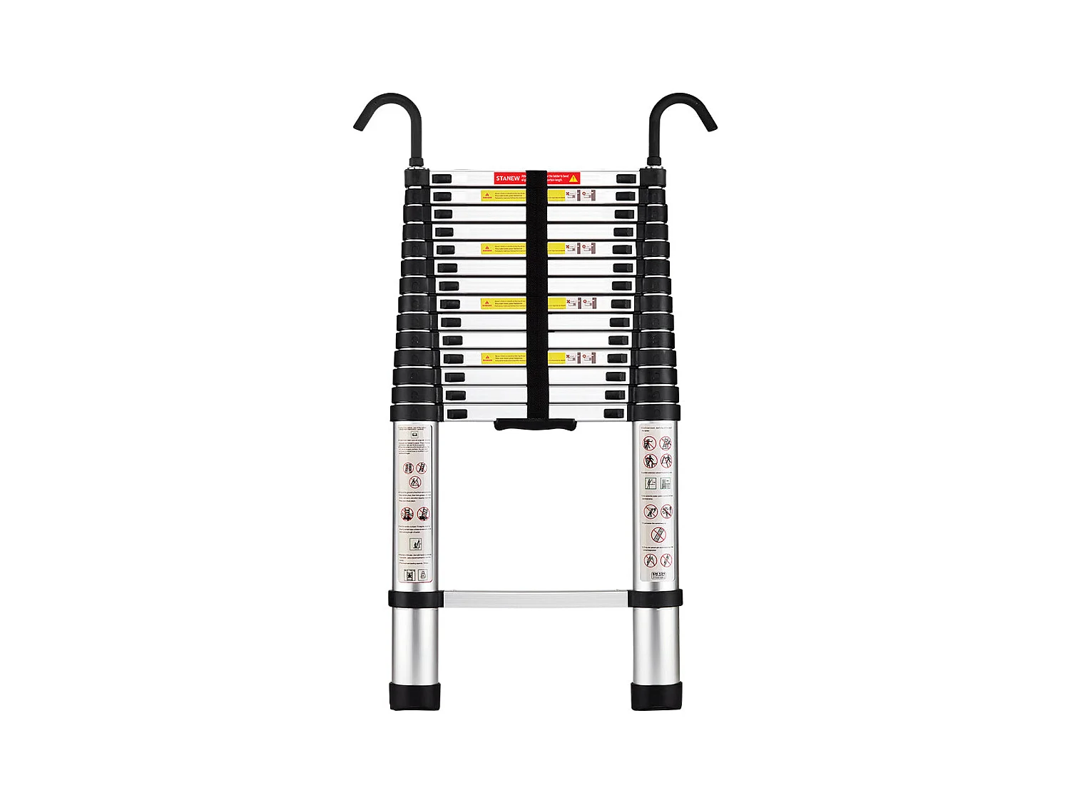 Échelle télescopique pliante DIY de 4,4 m en aluminium, charge max. 150 kg