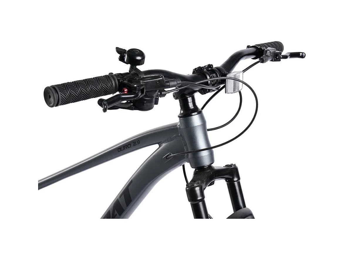 Mountain bike hardtail da 29 pollici con freni a disco idraulici, cambio Altus 1x9 velocità, forcella ammortizzata da 80 mm, telaio in alluminio, (146x76x20 cm)