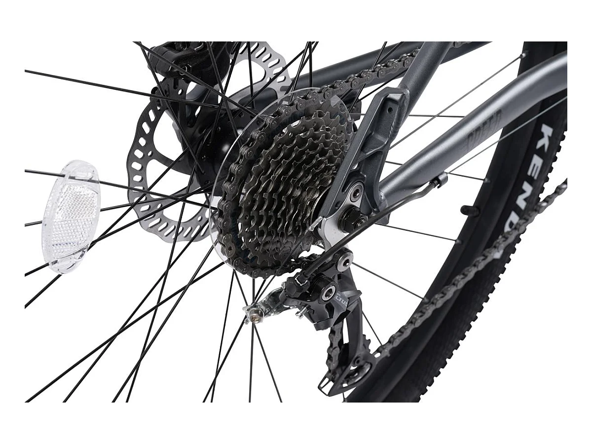 VTT semi-rigide 29 pouces avec freins à disque hydrauliques, Altus 1x9 vitesses, fourche suspendue 80 mm, cadre en aluminium, (146x76x20 cm)
