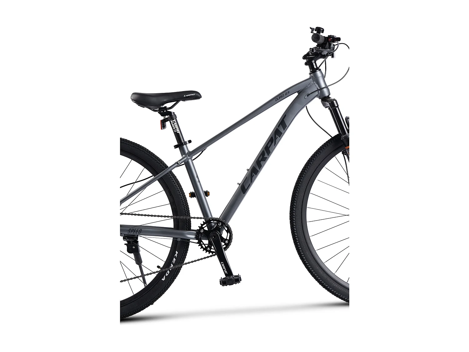 VTT semi-rigide 29 pouces avec freins à disque hydrauliques, Altus 1x9 vitesses, fourche suspendue 80 mm, cadre en aluminium, (146x76x20 cm)