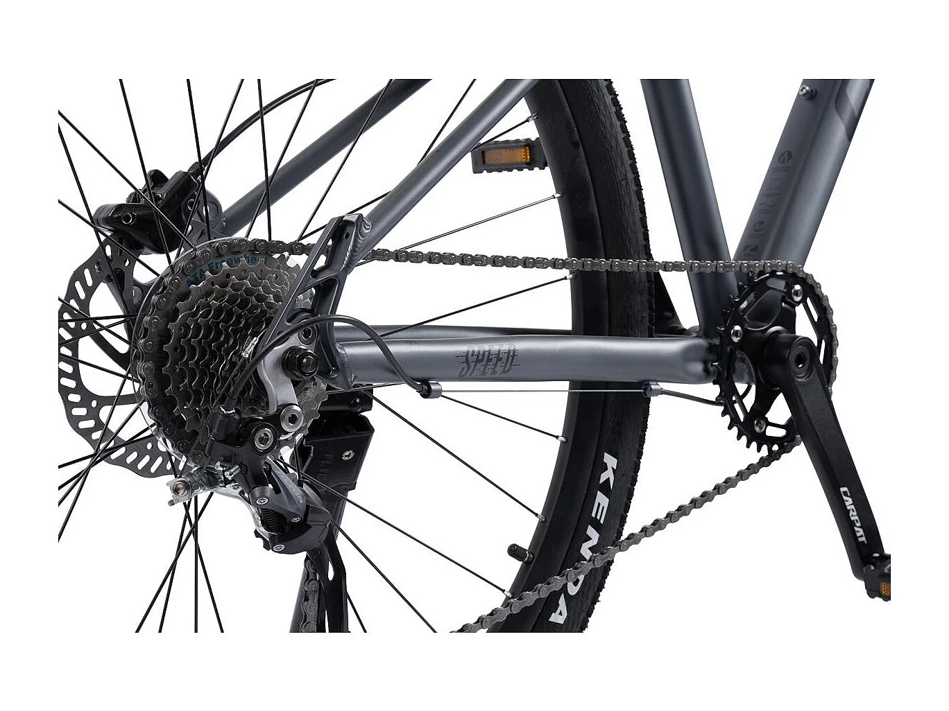 VTT semi-rigide 29 pouces avec freins à disque hydrauliques, Altus 1x9 vitesses, fourche suspendue 80 mm, cadre en aluminium, (146x76x20 cm)