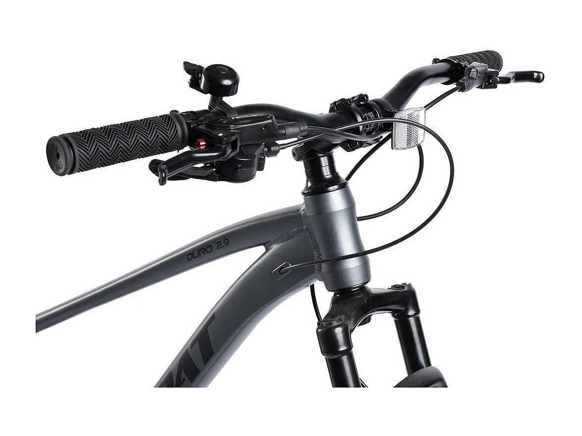 VTT semi-rigide 29 pouces avec freins à disque hydrauliques, Altus 1x9 vitesses, fourche suspendue 80 mm, cadre en aluminium, (146x76x20 cm)