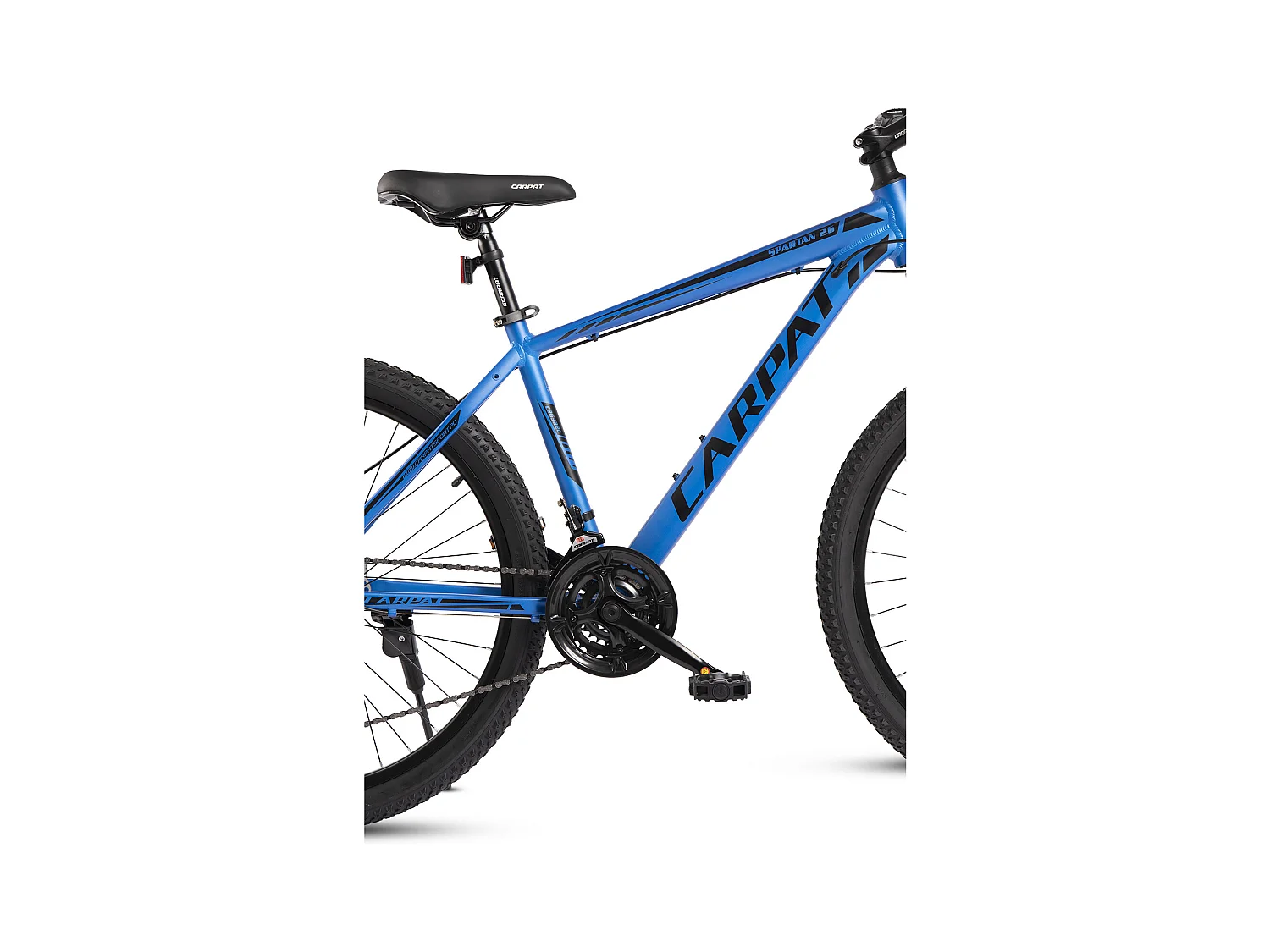Bicicleta de montaña rígida 26", aluminio, 21 velocidades, horquilla suspensión, cableado integrado, unisex, azul (140 x 71 x 20 cm)