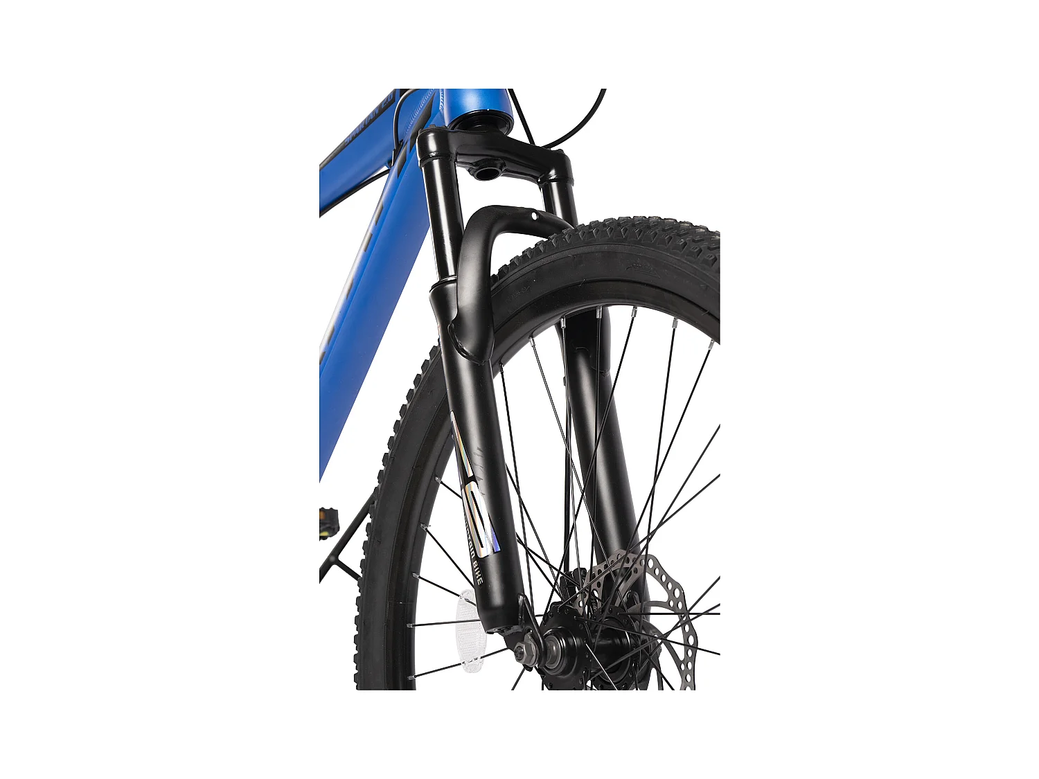Bicicleta de montaña rígida 26", aluminio, 21 velocidades, horquilla suspensión, cableado integrado, unisex, azul (140 x 71 x 20 cm)