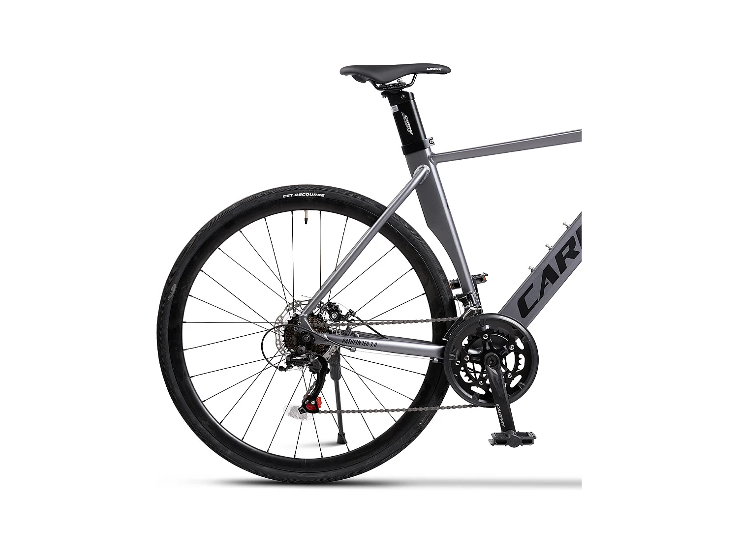 Vélo de ville cadre aluminium 28 pouces, vitesses 2x7, doubles freins à disque, passage de câbles intégré, roue avant amovible (138x73x20 cm)