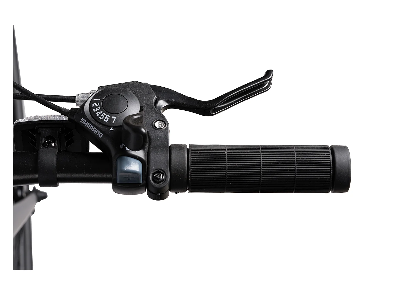 Vélo de ville cadre aluminium 28 pouces, vitesses 2x7, doubles freins à disque, passage de câbles intégré, roue avant amovible (138x73x20 cm)