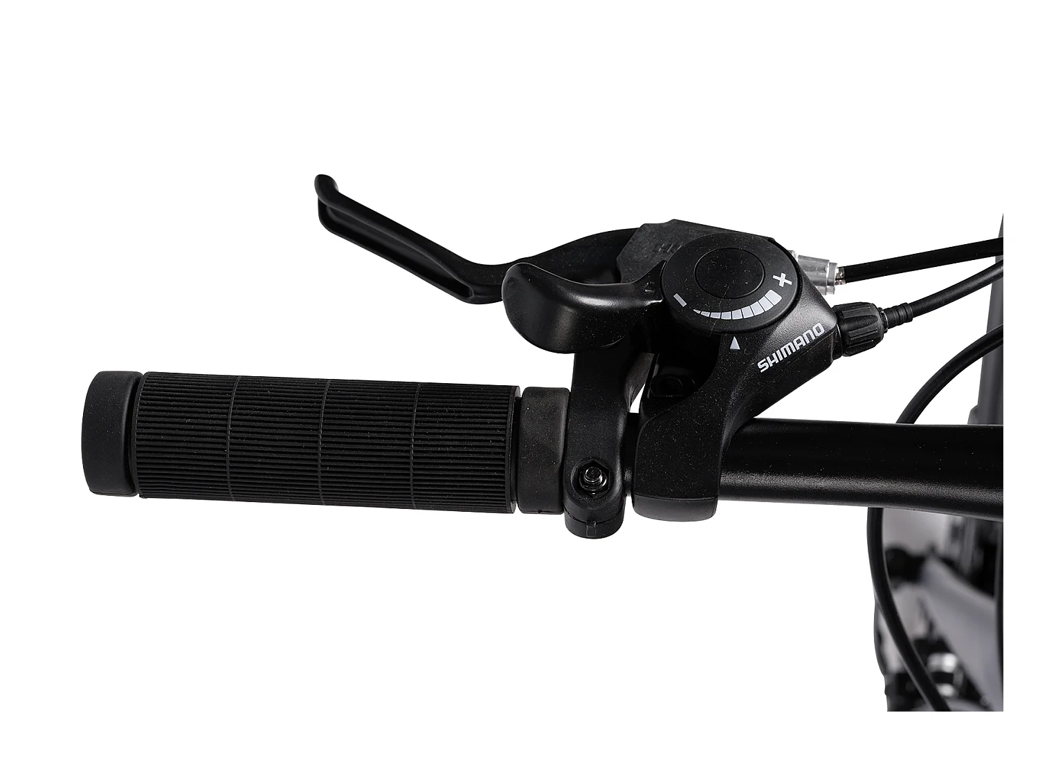 Vélo de ville cadre aluminium 28 pouces, vitesses 2x7, doubles freins à disque, passage de câbles intégré, roue avant amovible (138x73x20 cm)