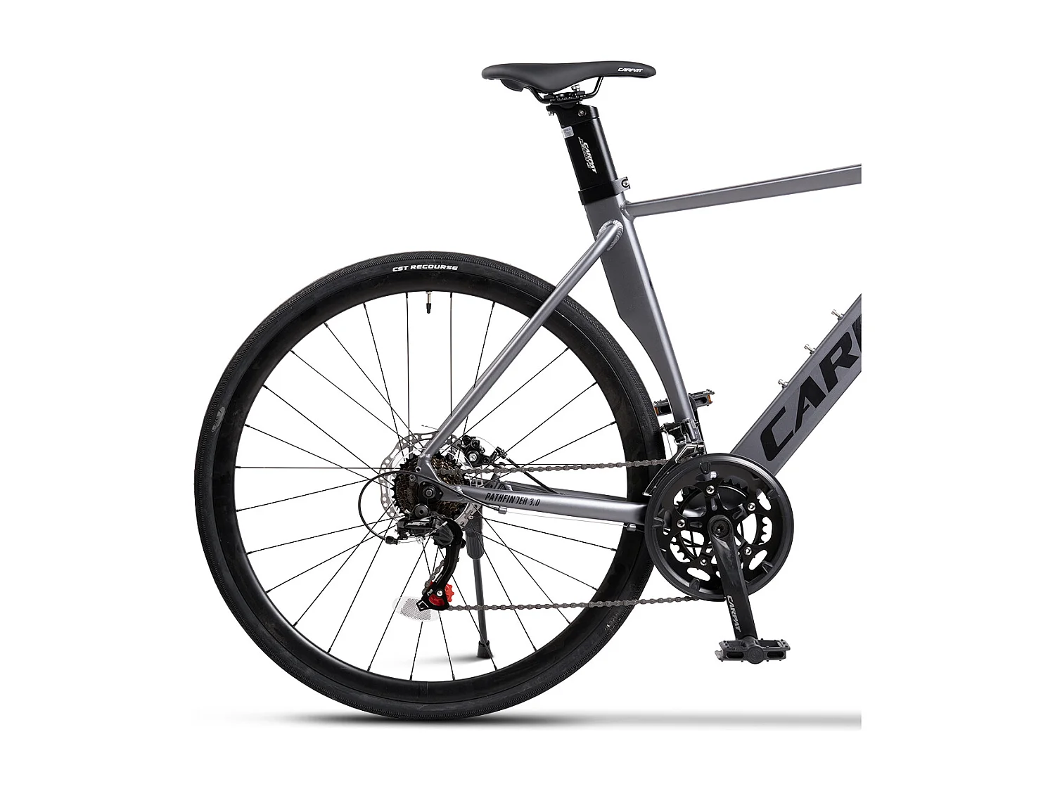 Vélo de ville cadre aluminium 28 pouces, vitesses 2x7, doubles freins à disque, passage de câbles intégré, roue avant amovible (138x73x20 cm)