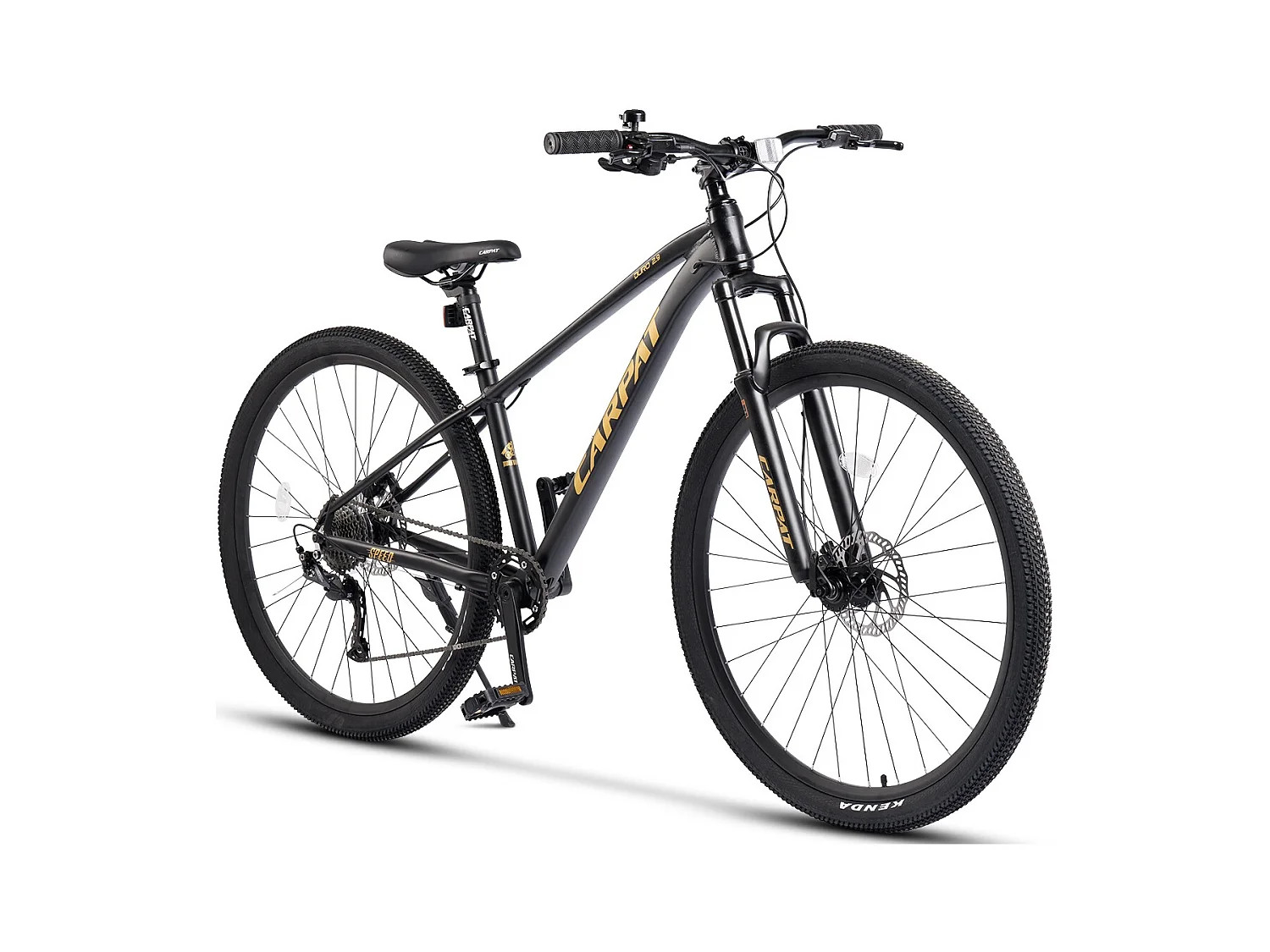 29er hardtail mountainbike, Altus 1x9 speed, hydraulische schijfremmen, 80mm verende voorvork, aluminium frame (146x76x20 cm)