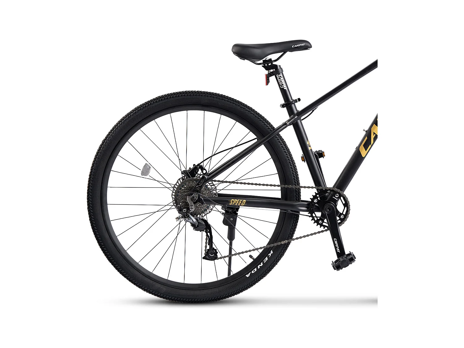 29er hardtail mountainbike, Altus 1x9 speed, hydraulische schijfremmen, 80mm verende voorvork, aluminium frame (146x76x20 cm)