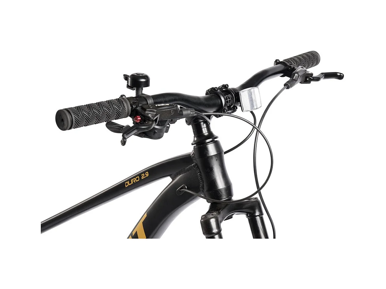 29er hardtail mountainbike, Altus 1x9 speed, hydraulische schijfremmen, 80mm verende voorvork, aluminium frame (146x76x20 cm)