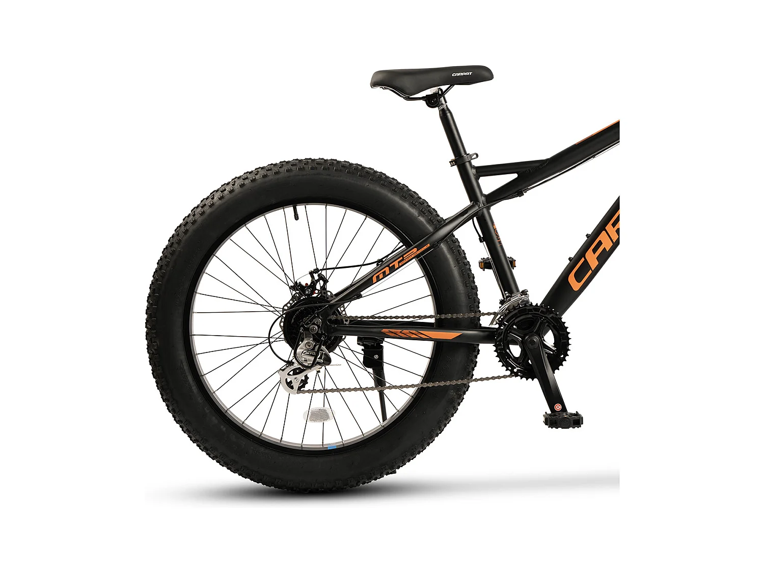 Mountain bike da 26 pollici con pneumatici larghi, 2x8 velocità, forcella ammortizzata, freni a disco, hardtail, alluminio, nero (156x77x24 cm)