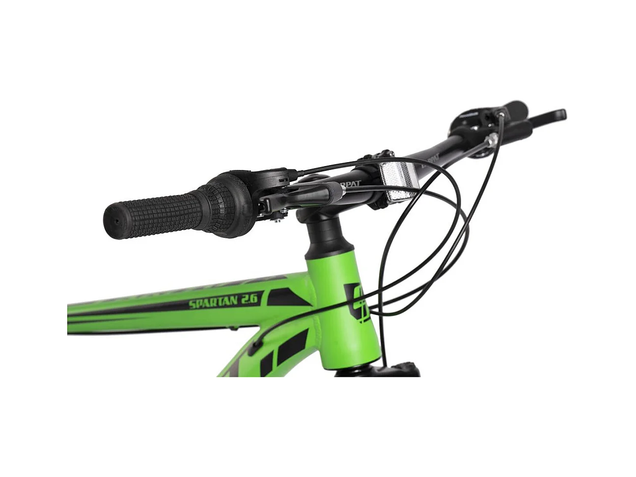 Bicicleta de montaña rígida 26", aluminio, 21 velocidades, horquilla suspensión, cableado integrado, unisex, verde (140 x 71 x 20 cm)