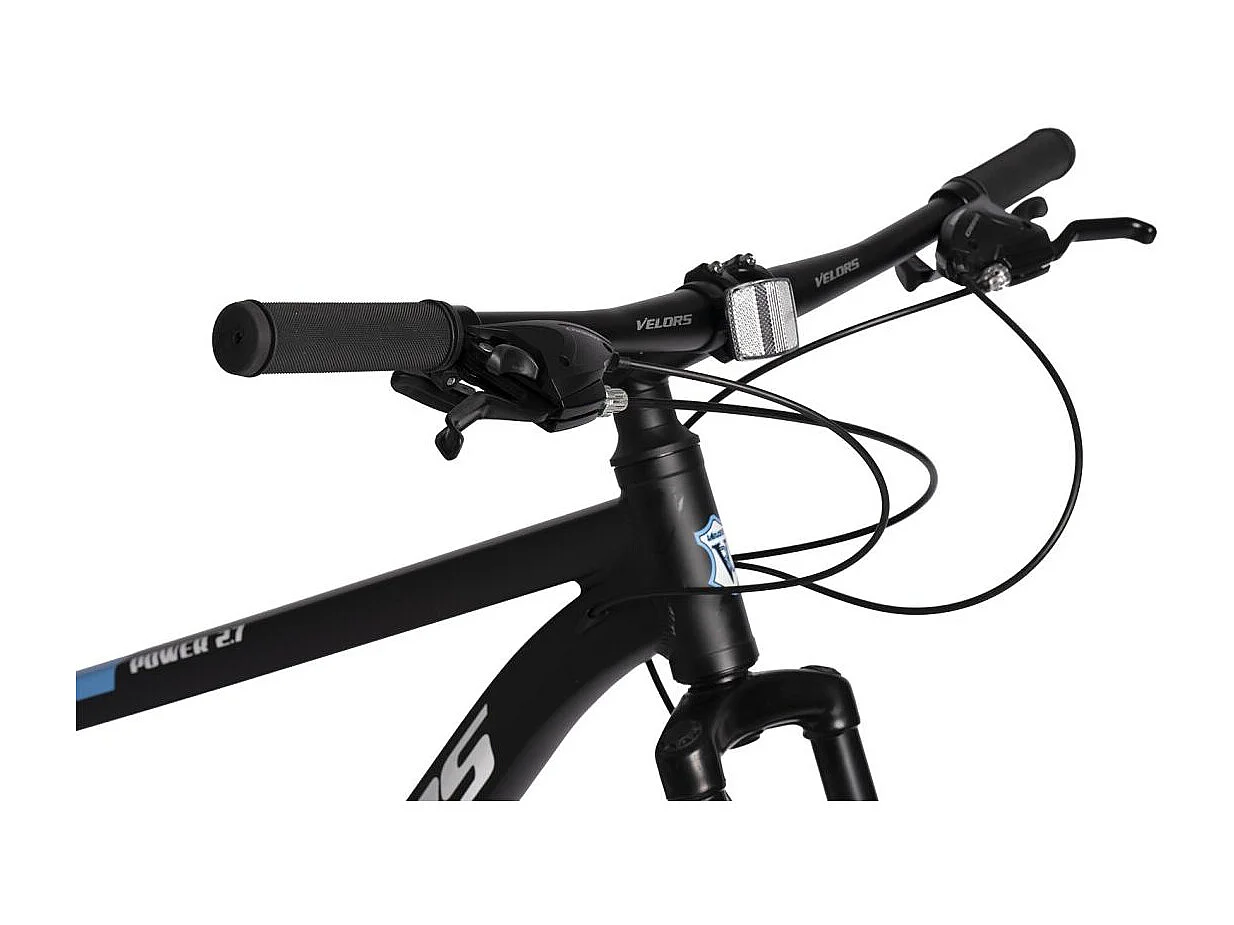 VTT transmission 21 vitesses, semi-rigide en aluminium, fourche à suspension, freins à disque mécaniques, pré-assemblé à 85 % (141 x 73 x 20 cm)