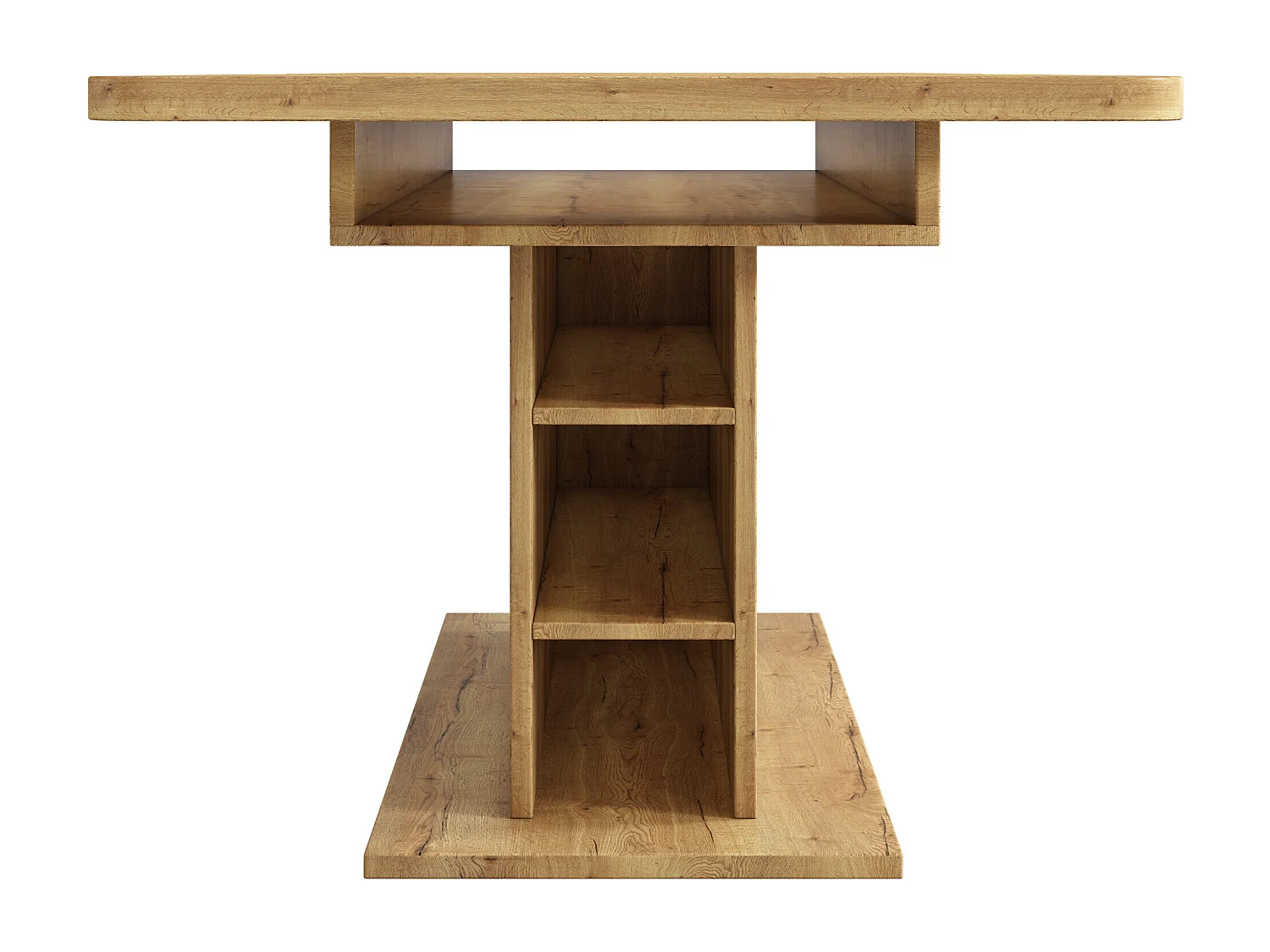 URBAN MEUBLE Table à manger extensible effet bois avec rangement L110/130*W70*H75