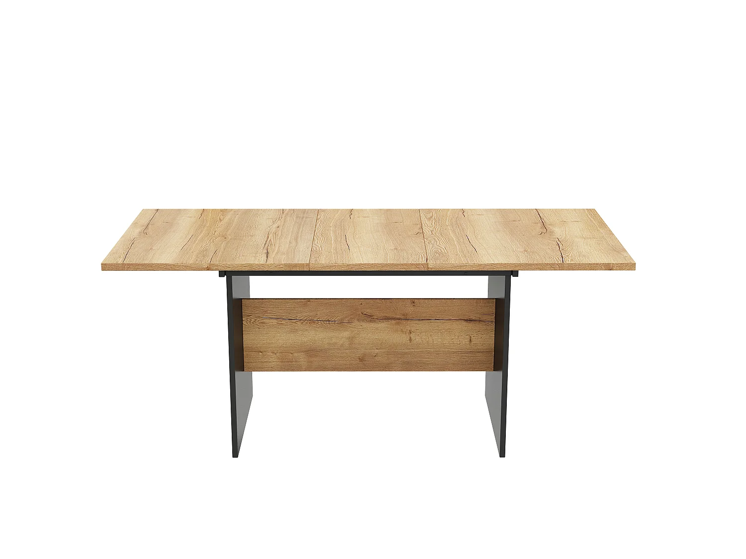 URBAN MEUBLE Table de salle à manger extensible effet bois 140-180*80 cm