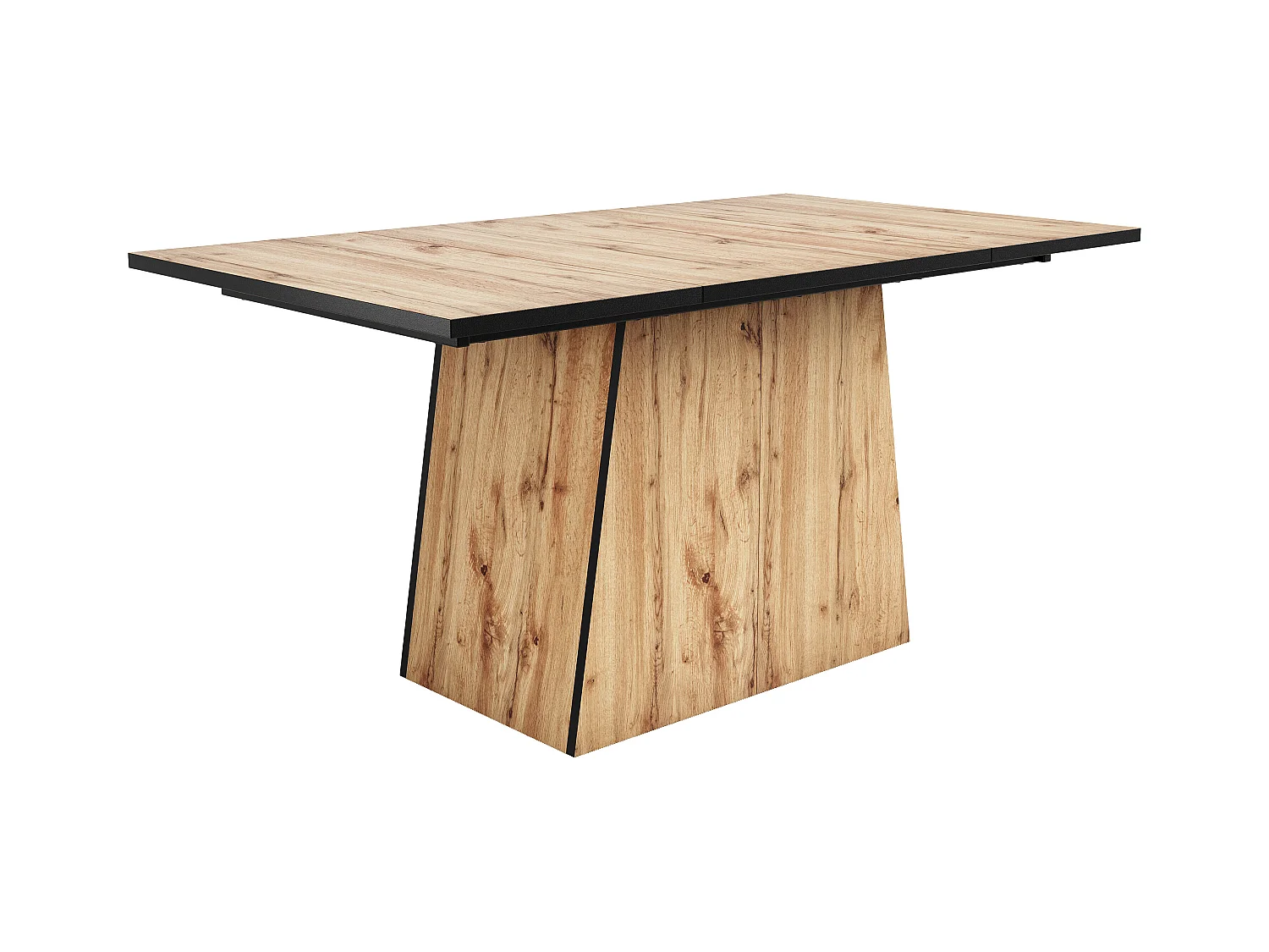 URBAN MEUBLE Table de salle à manger effet bois pour 4-6 personnes 138,5*80*75cm