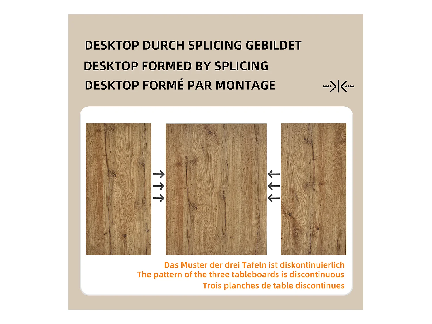 URBAN MEUBLE Table de salle à manger effet bois pour 4-6 personnes 138,5*80*75cm