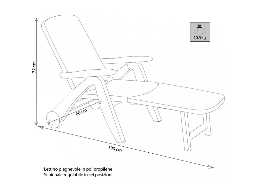 LETTINO CANCUN con RUOTE