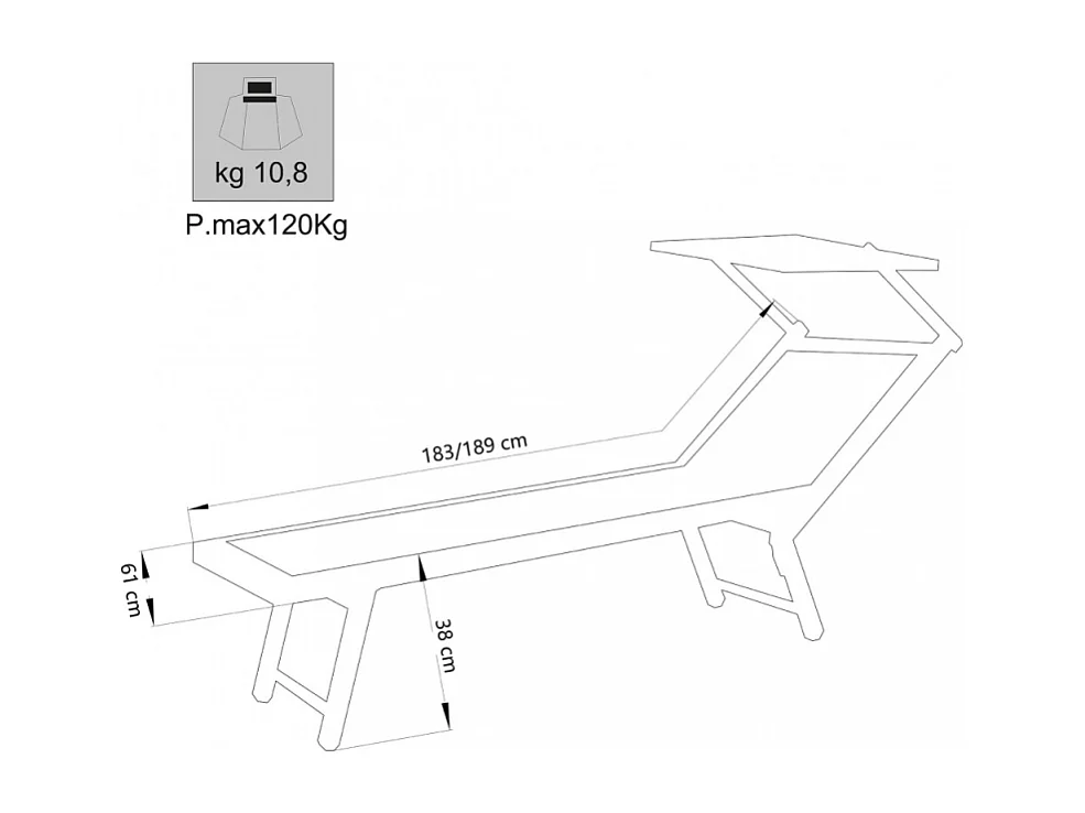 LETTINO RIMINI CON CARTONE