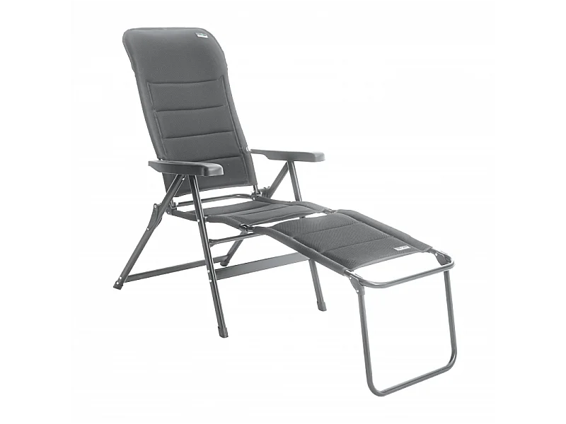 Set Di 6 Poggiapiedi Per Set Di 6 Poltrone 7 Posizioni - Tessuto A Nido D'Ape Imbottito - Grigio Moia