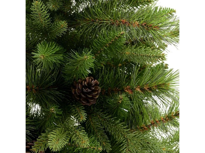 Albero Sinai verde c/pigne cmø137h240 con 2982 rami