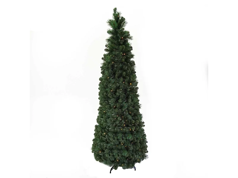 Albero pieghevole verde 793 rami 150 led cm ø74h180