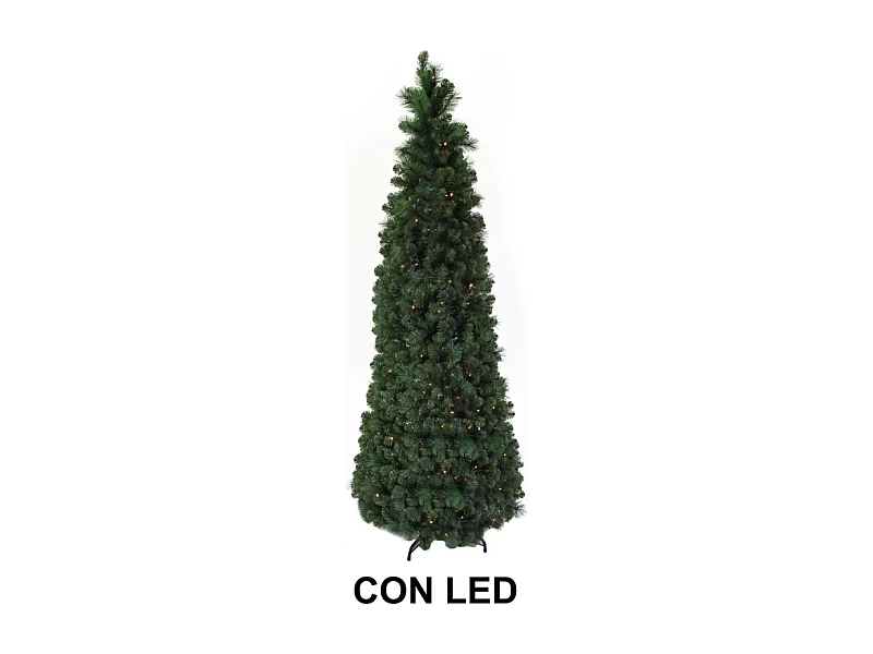 Albero pieghevole verde 1013 rami 200 led cm ø81,5h210