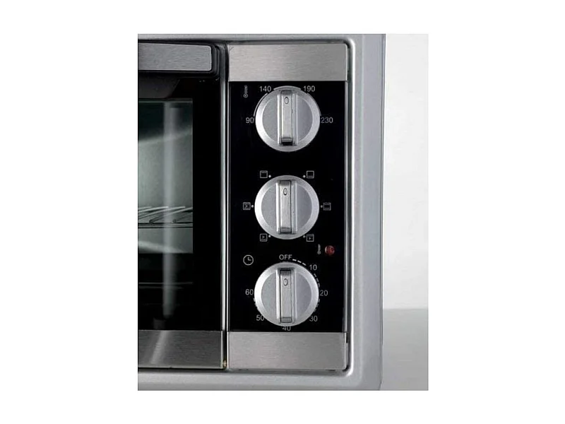 Forno elettrico ventilato 30L - Doppio vetro - Max 230° - 1500W - 6 posizioni cottura - Timer 60min