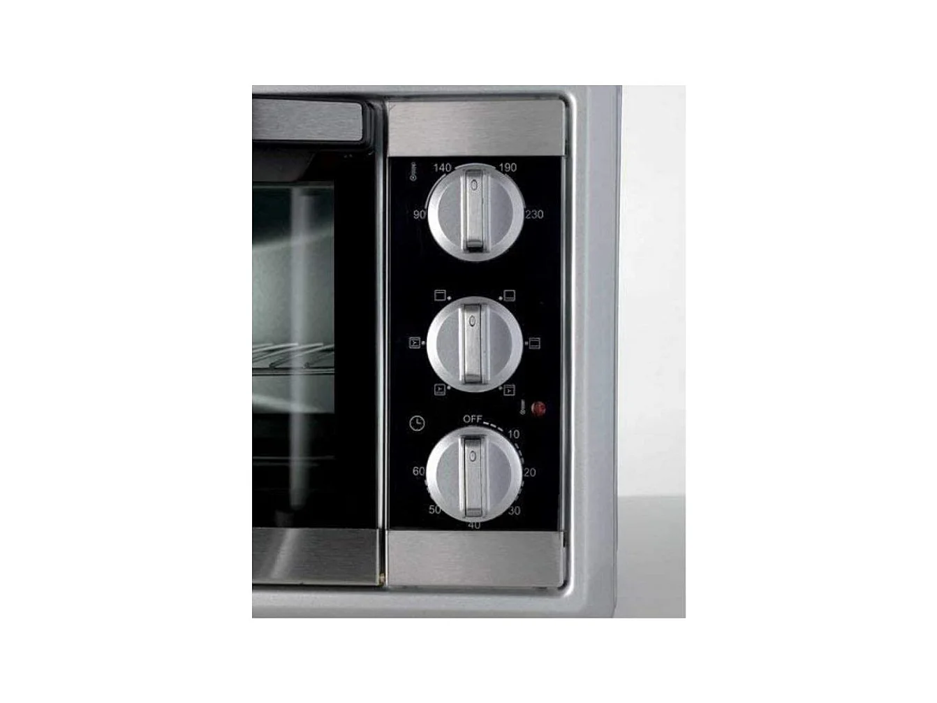 Forno elettrico ventilato 30L - Doppio vetro - Max 230° - 1500W - 6 posizioni cottura - Timer 60min
