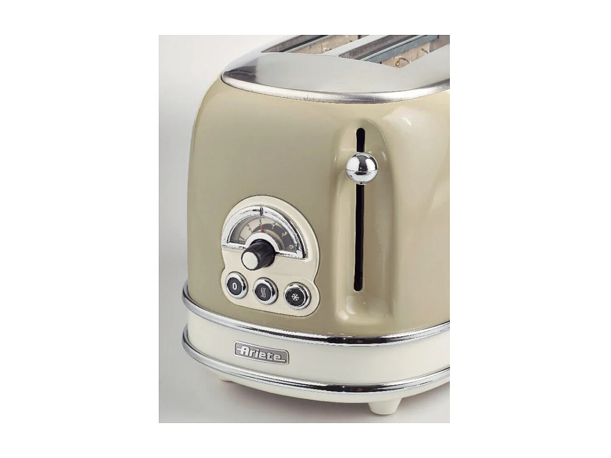Grille-pain 2 tranches Ariete 155 Vintage Puissance 810 W Beige