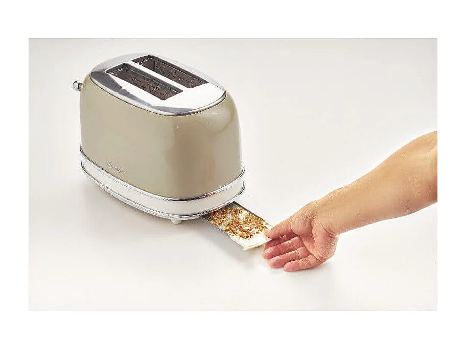 Grille-pain 2 tranches Ariete 155 Vintage Puissance 810 W Beige