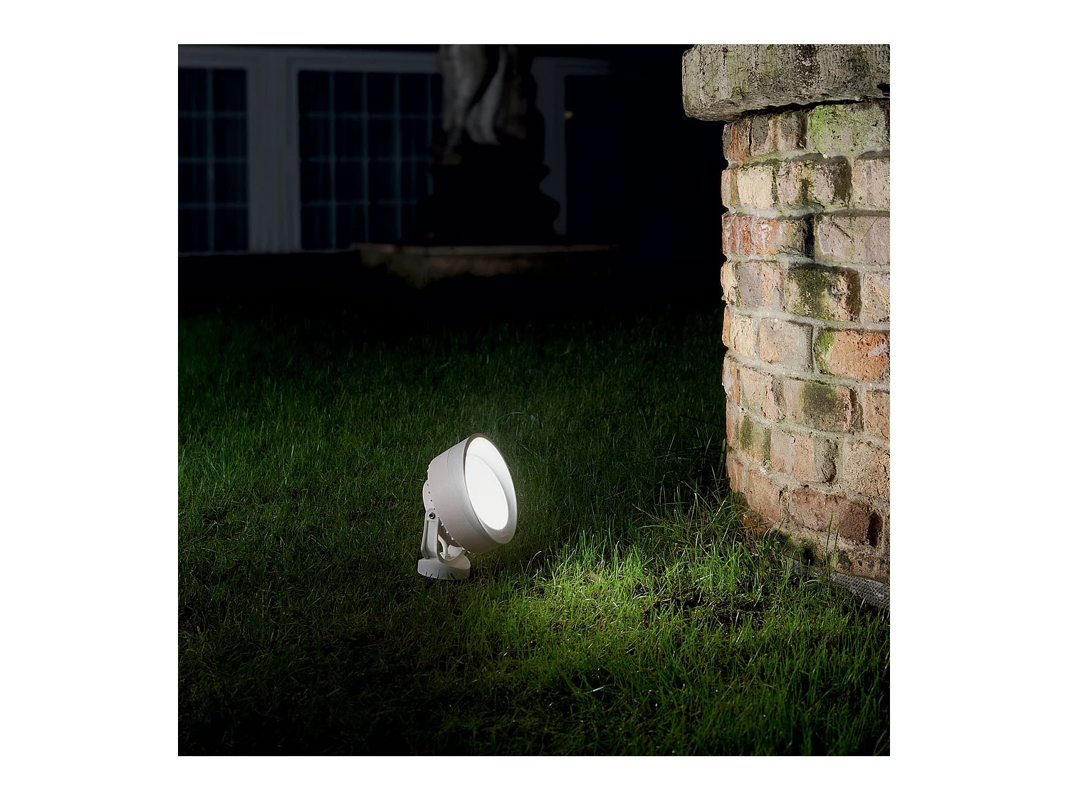 Piantana Modernoa Da Esterno Litio Materie Plastiche Bianco 1 Luce Gx53