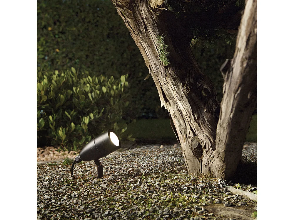 Lampada Da Esterno Moderno Inside Alluminio Nero 1 Luce G9 3W 3000K Luce Calda