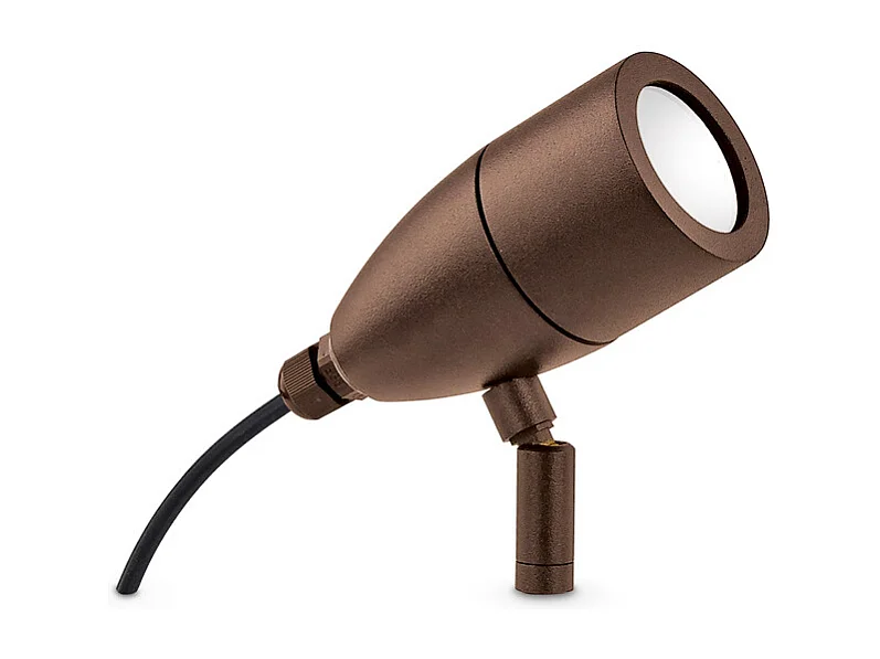 Piantana Da Esterno Moderno Inside Alluminio Coffee 1 Luce G9 3W 3000K