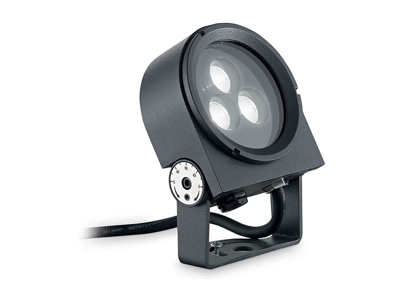 Proiettore Ulex Alluminio Antracite Led 8,5W 3000K Luce Calda