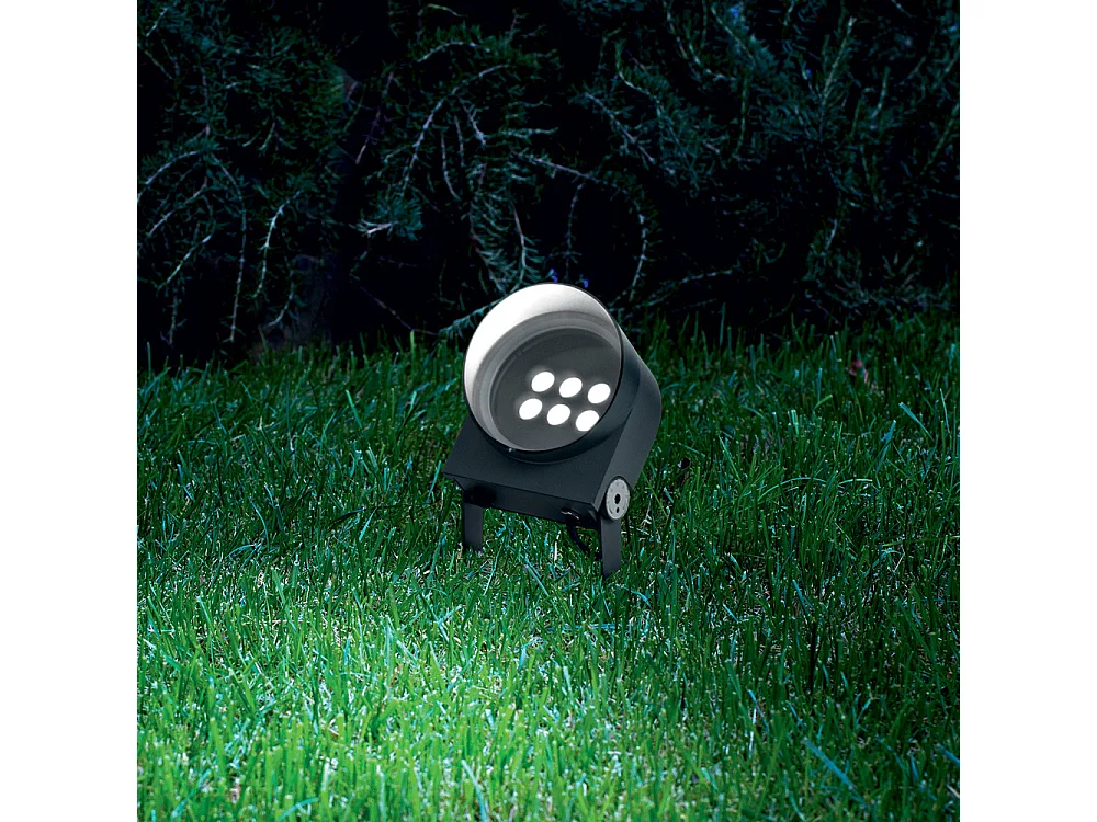 Proiettore Ulex Alluminio Antracite Led 8,5W 3000K Luce Calda