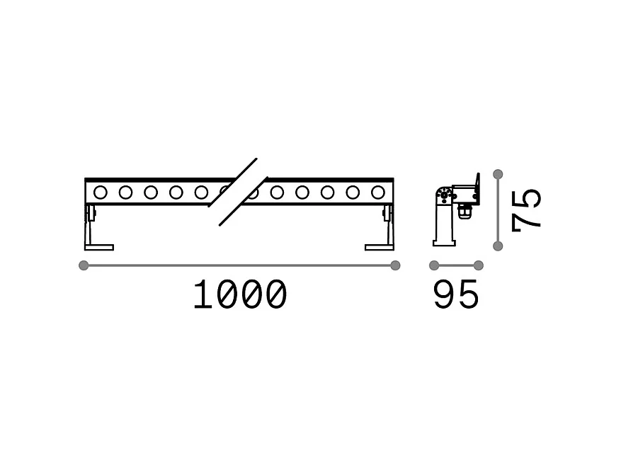 Trail lamp THOR / 100 cm