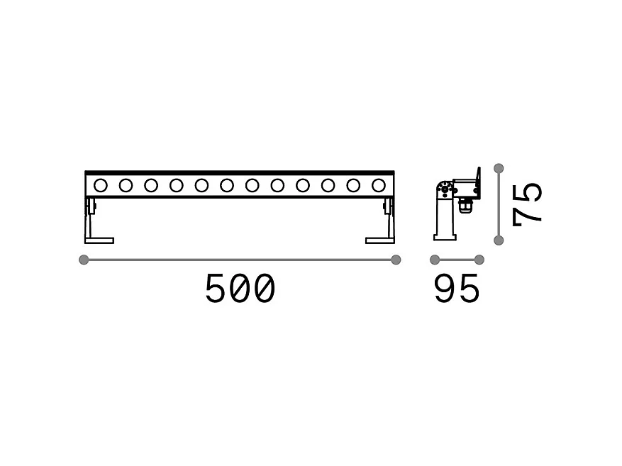 Trail lamp THOR / 50 cm
