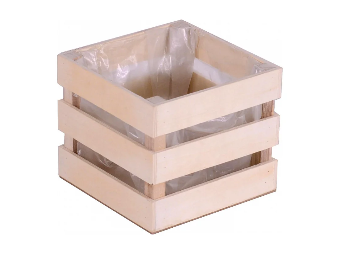 Cassetto legno naturale con nylon cm32x14h9