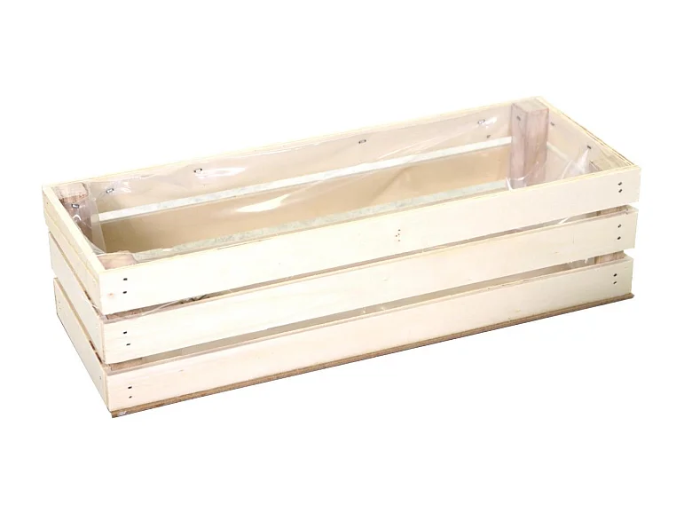 Cassetto legno naturale con nylon cm32x14h9