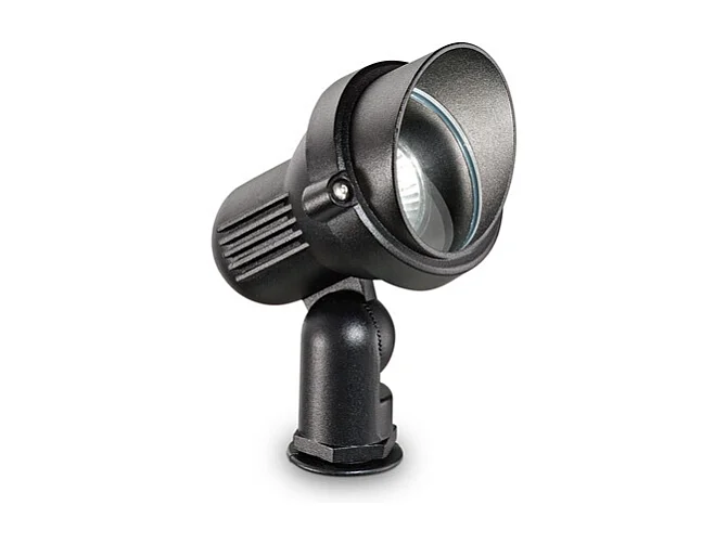 Piantana Moderna Da Esterno Terra Alluminio Nero 1 Luce Gu10